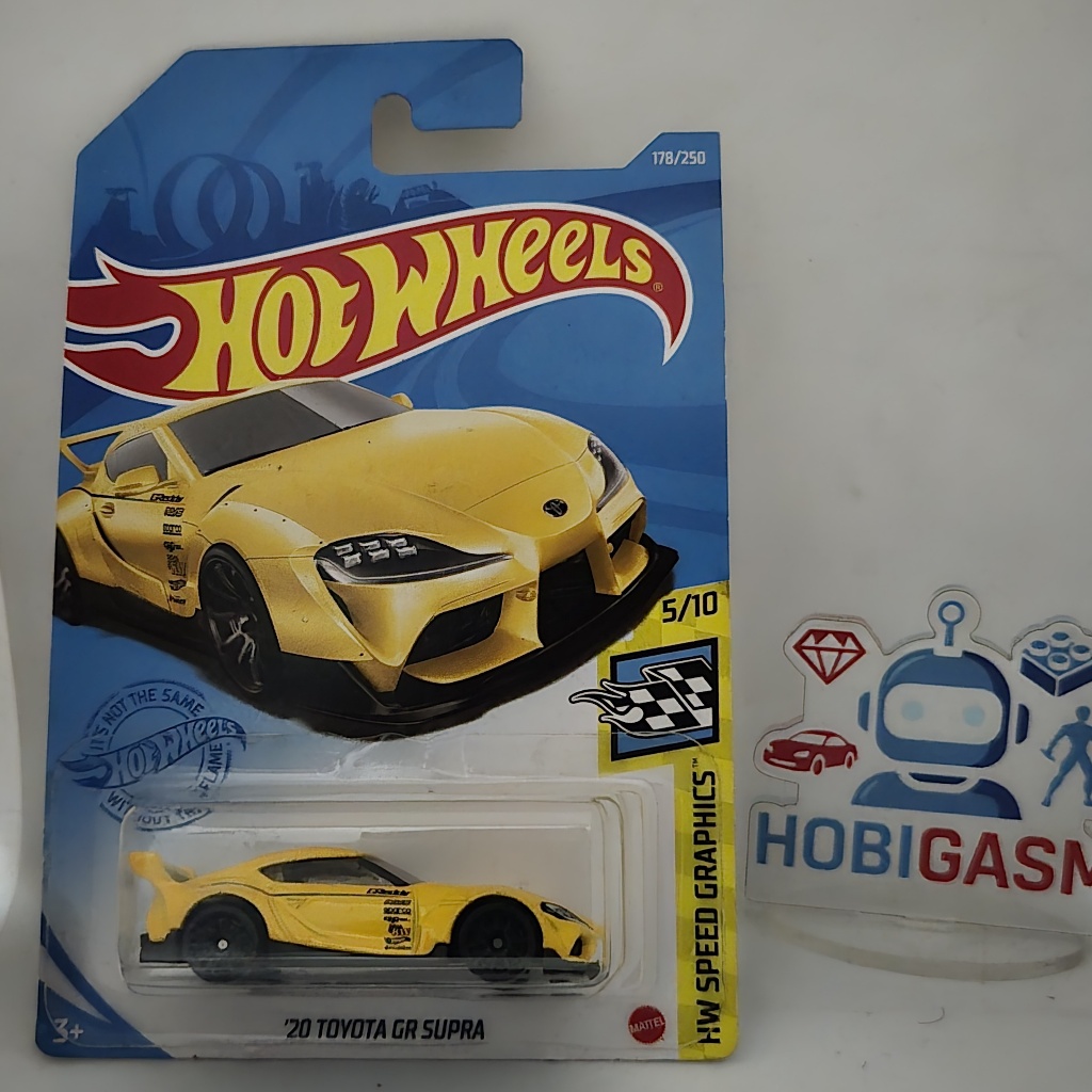 Hotwheels '20 Toyota GR Supra | HW Speed Graphics | Yellow Color | Greddy | Rare Item | Kolektor Ite
