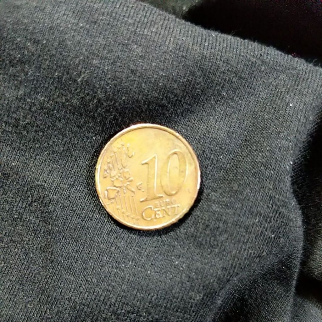 uang koin euro 10 cent Belanda queen Beatrix 2000