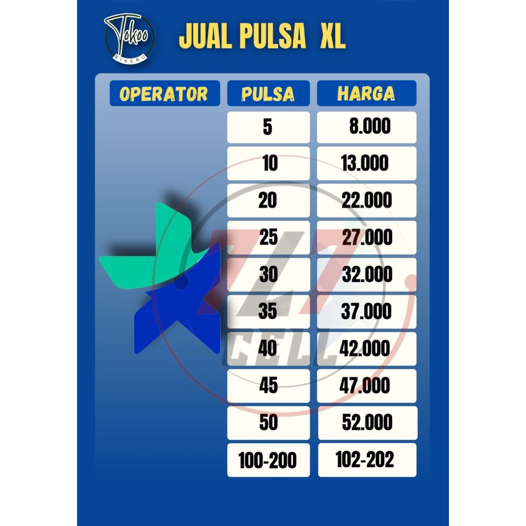 TERMURAH PULSA XL (777 CELL)