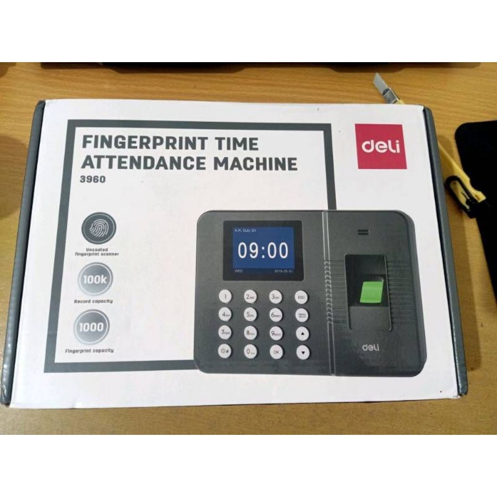 Mesin Absensi FingerPrint Sidik Jari DELI E 3960 Finger Print