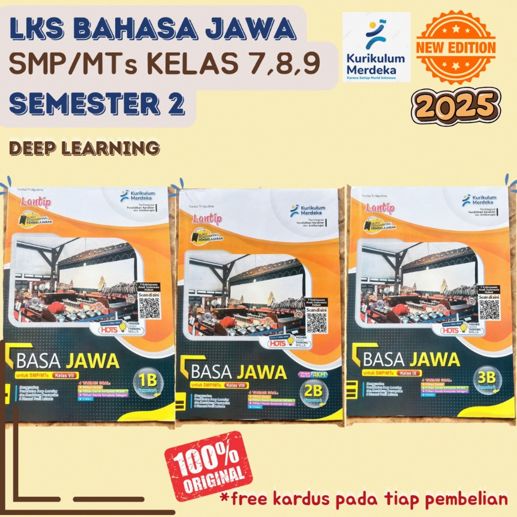 LKS LANTIP BAHASA JAWA KELAS 7,8, DAN 9 UMTUK SMP/MTs SEMESTER 2 KURIKULUM MERDEKA