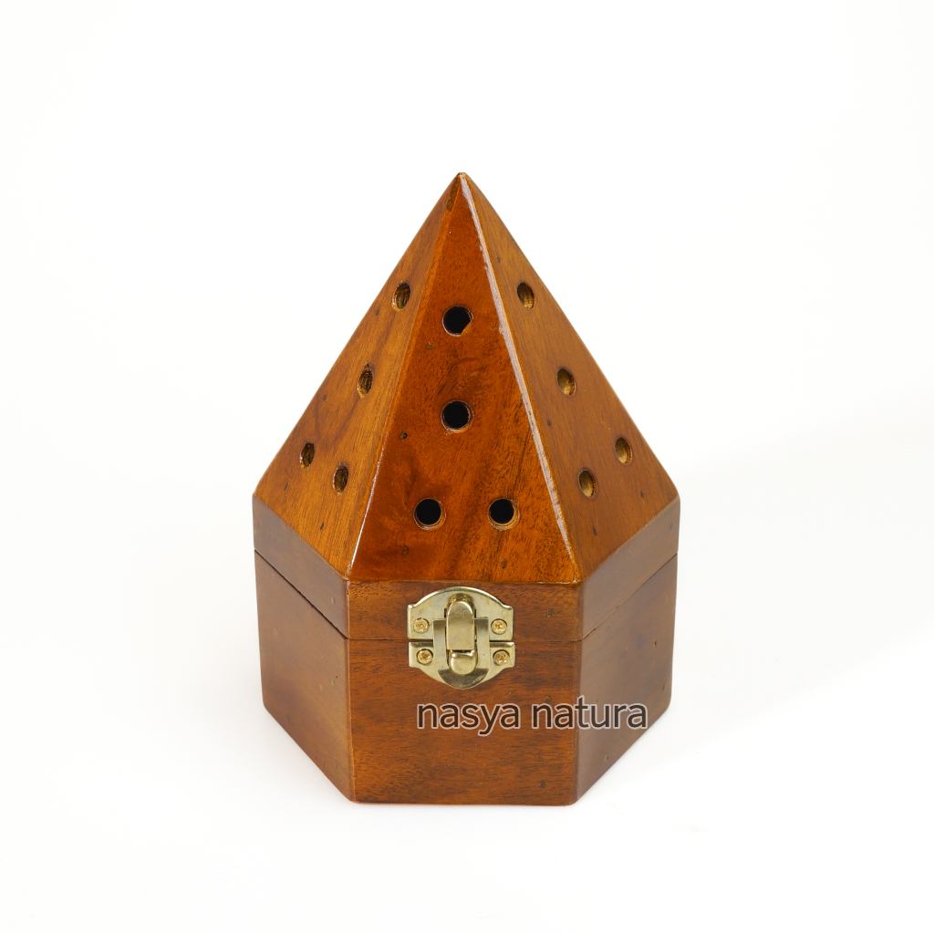 Prapen Kayu Kerucut Mabkhara Krucut Tempat Bakar Bukhur Tradisional