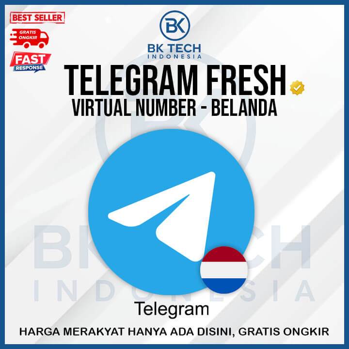 Nomor Virtual OTP Telegram Belanda Tanpa Langganan | No Premium | Verifikasi Telegram Aman & Cepat