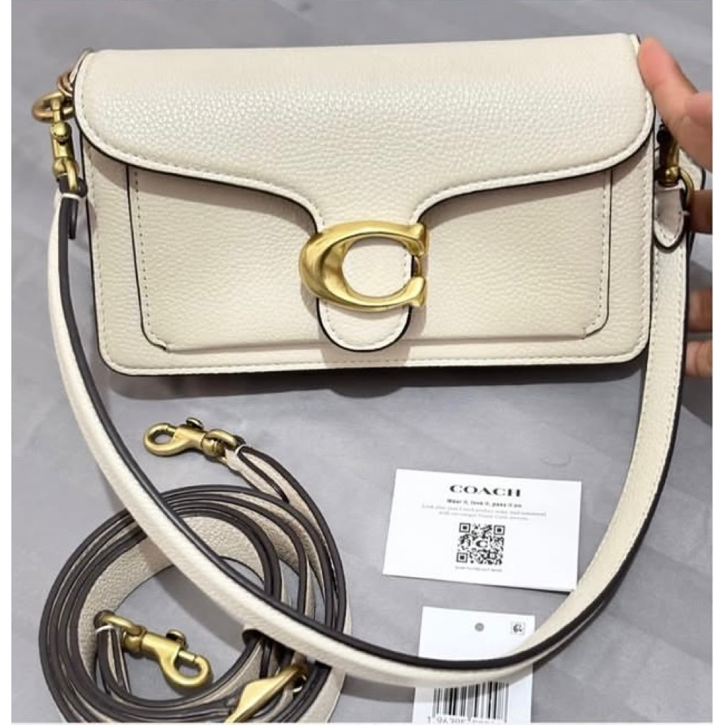 PRELOVED TAS Charles and keith Top Handle Aubrielle Canvas - Coach Ace tote 17 chalk - MK Cora Signa