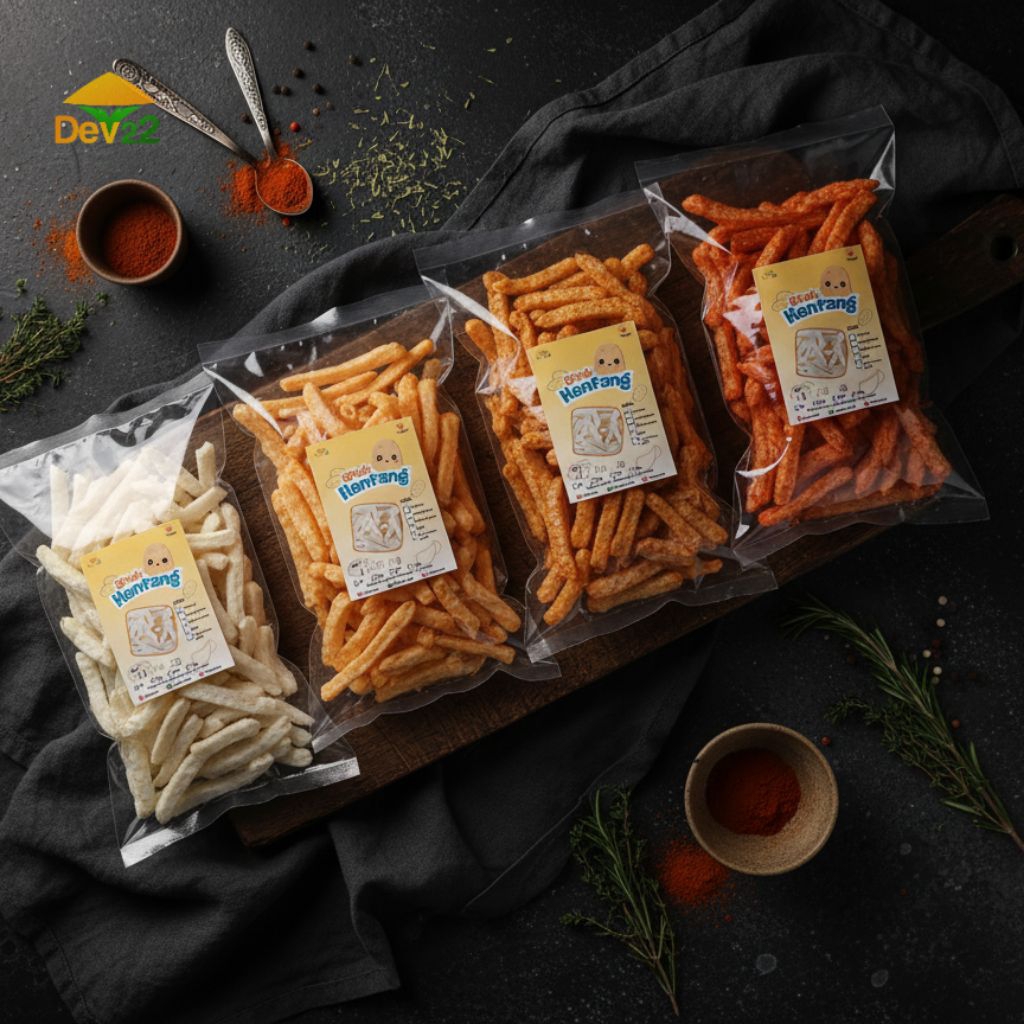 Stik kentang Potato, kerupuk stik kentang potato