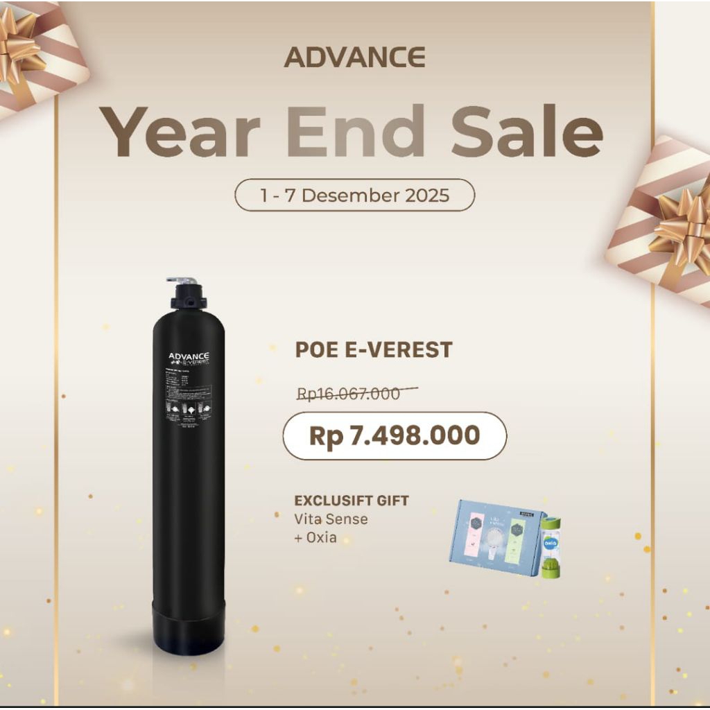 Penjernih air advance poe everest |filter pembersih air menghilangkan bau dan air keruh