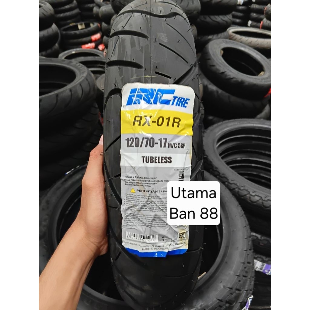 Ban Motor IRC 120/70-17 RX01 Tubeless