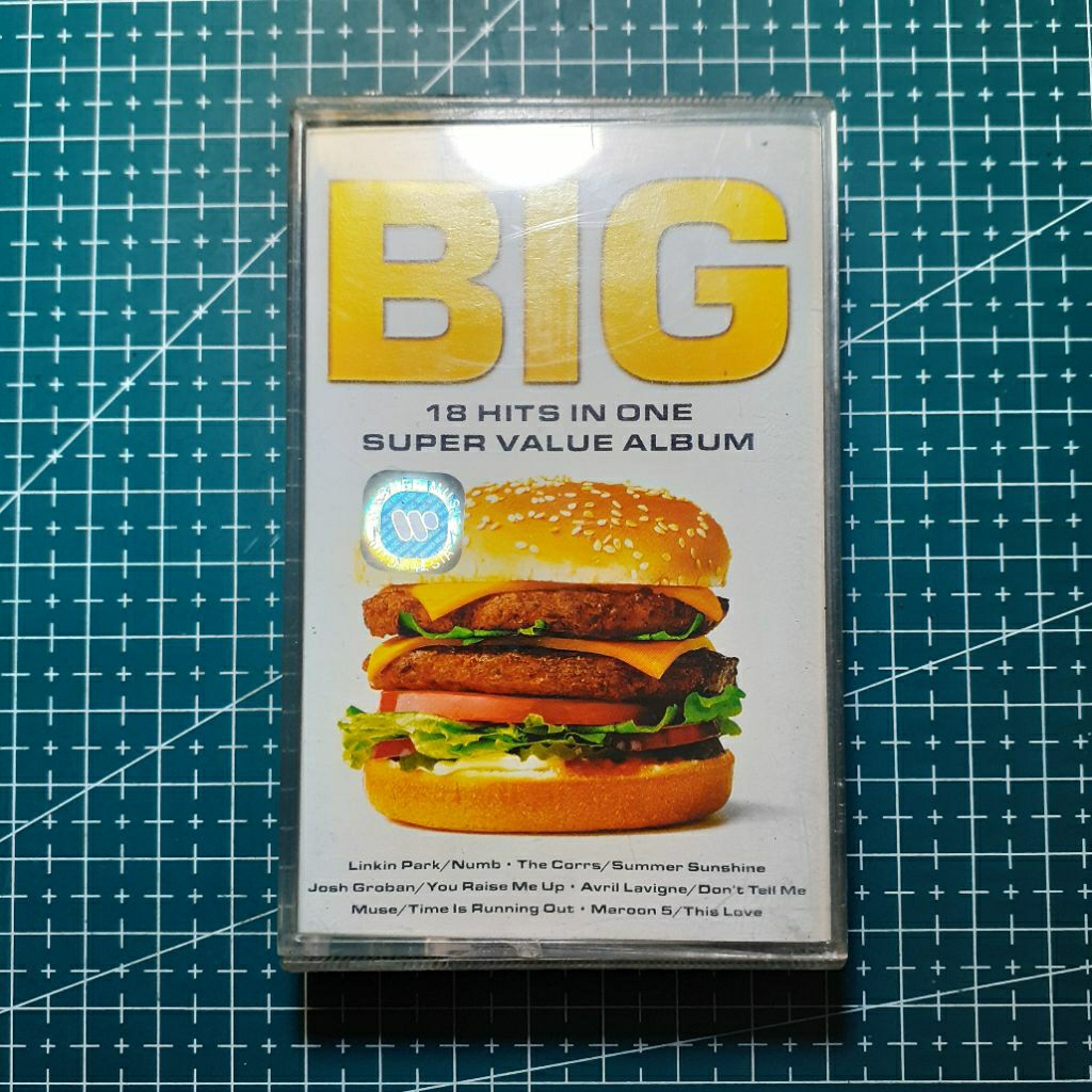 Kaset Various Artist - BIG 18 Hits In One (Linkin Park, The Corrs, Avril Lavigne, Muse, Maroon 5, Ev