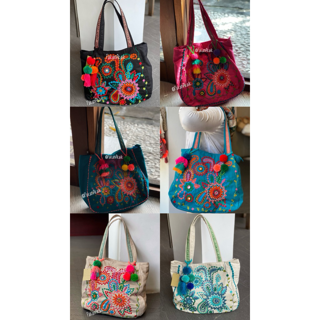 Totebag etnik / Tas Bali / Totebag Wanita / Tas Kain