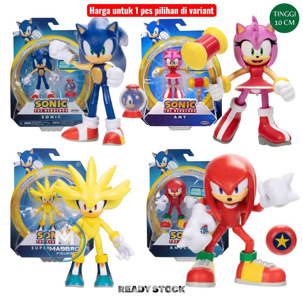 JAKKS PACIFIC Action figure Sonic the Hedgehog SONIC AMY SUPER SILVER KNUCKLES