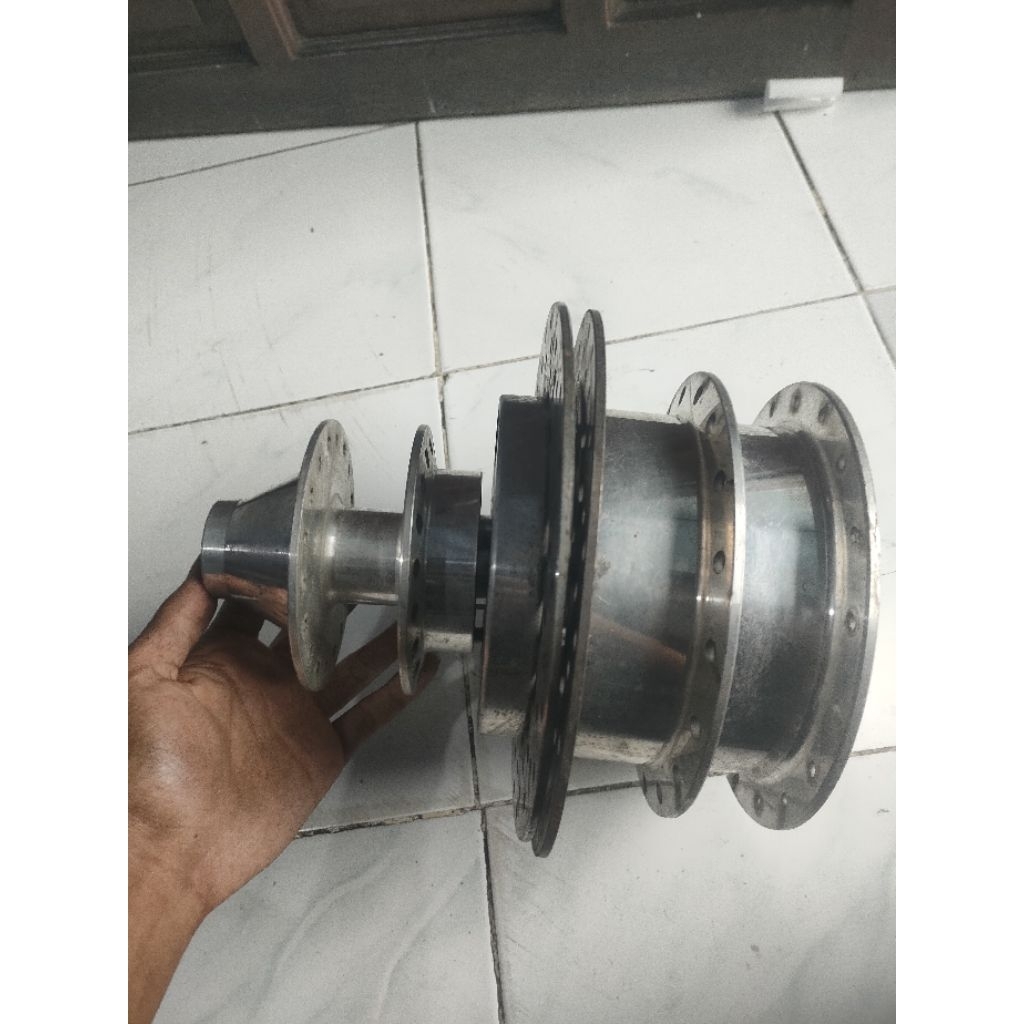 tromol depan belakang NMAX old crome takegawa