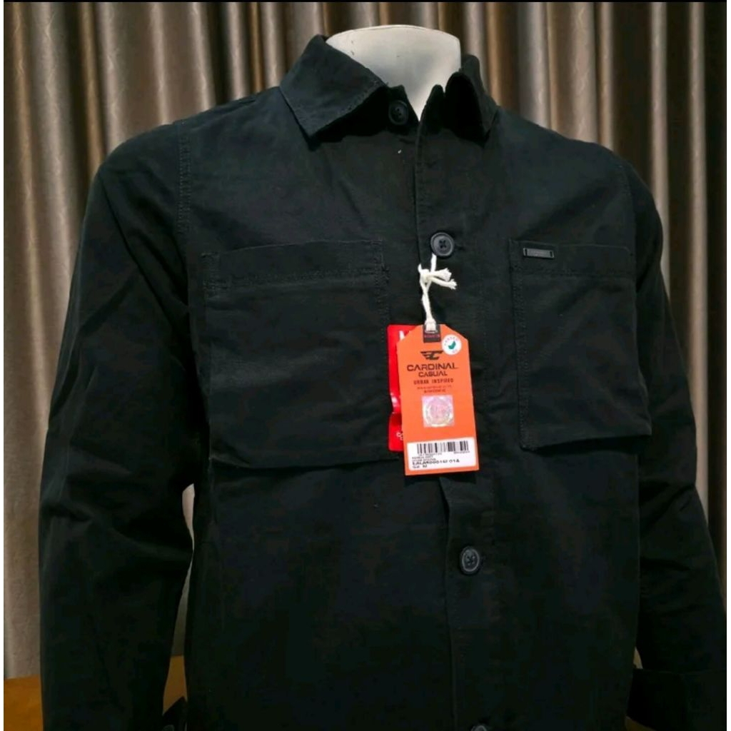 JACKET CARDINAL CASUAL ORIGINAL REGULER HITAM