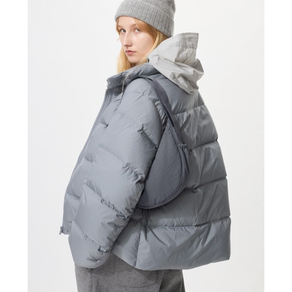 NEW UNIQLO MINI ROUND BAG WITH BUCKLE & POCKET TAS BAHU MINI BULAT UNIQLO CEWE COWO TAS SELEMPANG UN