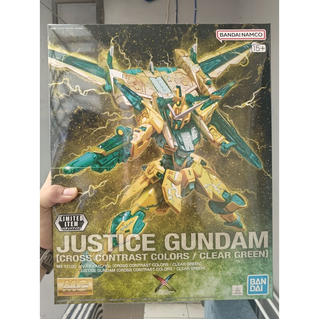 Bandai MG Master Grade 1/100 Justice Gundam Cross Contrast Colors Clear Green Limited Item MIB (Belu