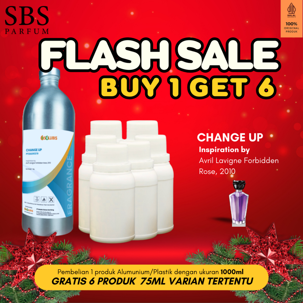 BUY 1 GET 6 FREE - Bibit Parfum Murni Original [Change Up] | 1000ml - Inspired by Avril Lavigne Forb