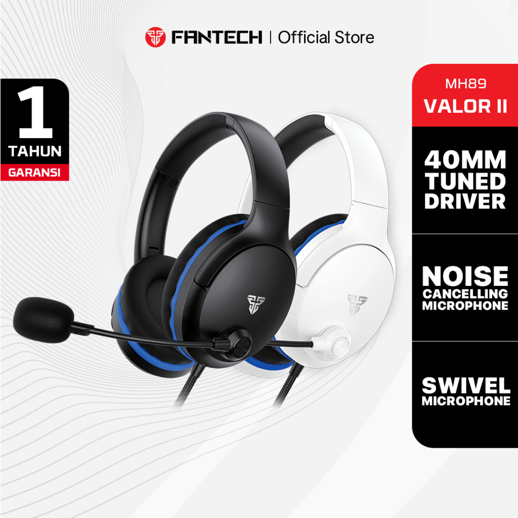 Fantech VALOR II MH89 Headset Gaming PC kabel 3.5mm TRRS Jack Headphone Multi Platform