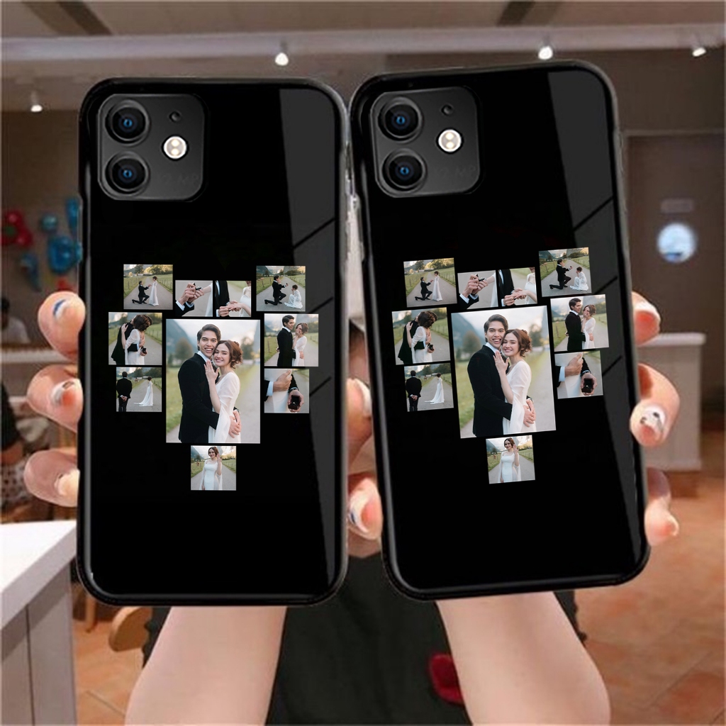 CASE SOFTCASE GLOSSY COUPLE CUSTOM LOVE 10 FOTO  READY FOR ALL TYPE