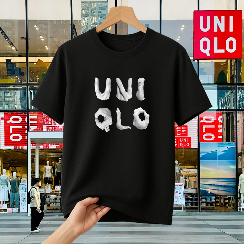 100% Original - Kaos Uniqlo Tshirt Polos Unisex For Daily Use Nyaman Adem
