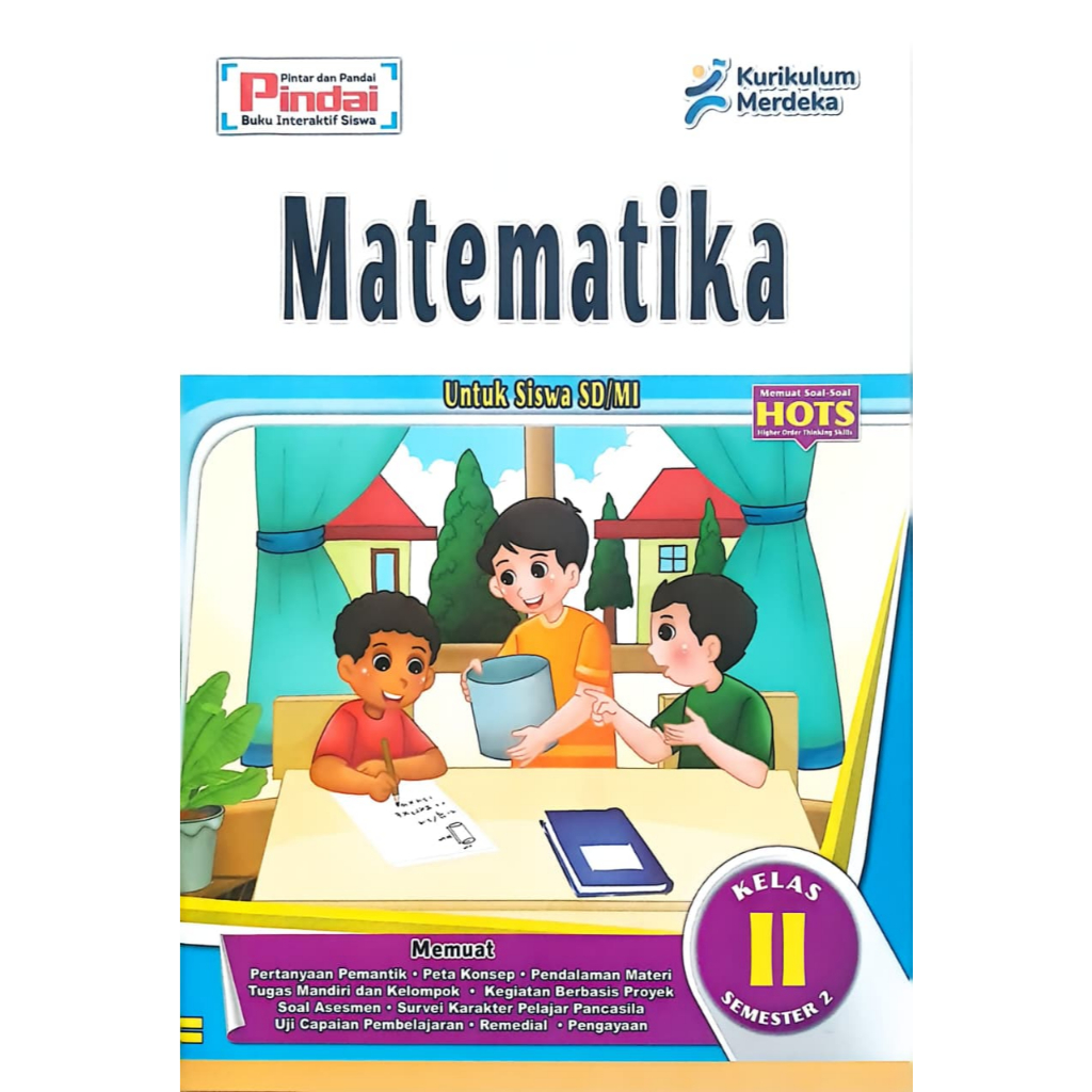 Buku LKS Matematika kurikulum Merdeka Kelas 2 SD/MI Semester 2