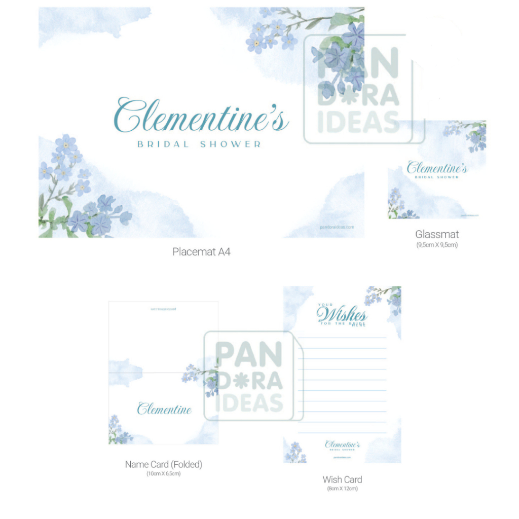 Custom Baby Boy Shower Party Printable Table Set Decoration 1