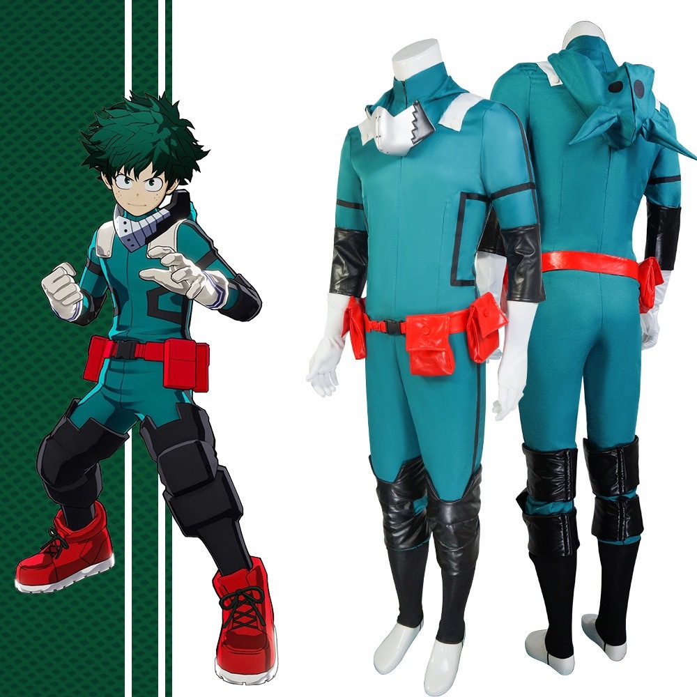 Anime My Hero Academia Cosplay Midoriya Izuku Deku Battle Cosplay Unisex Costume Costume Set Hallowe