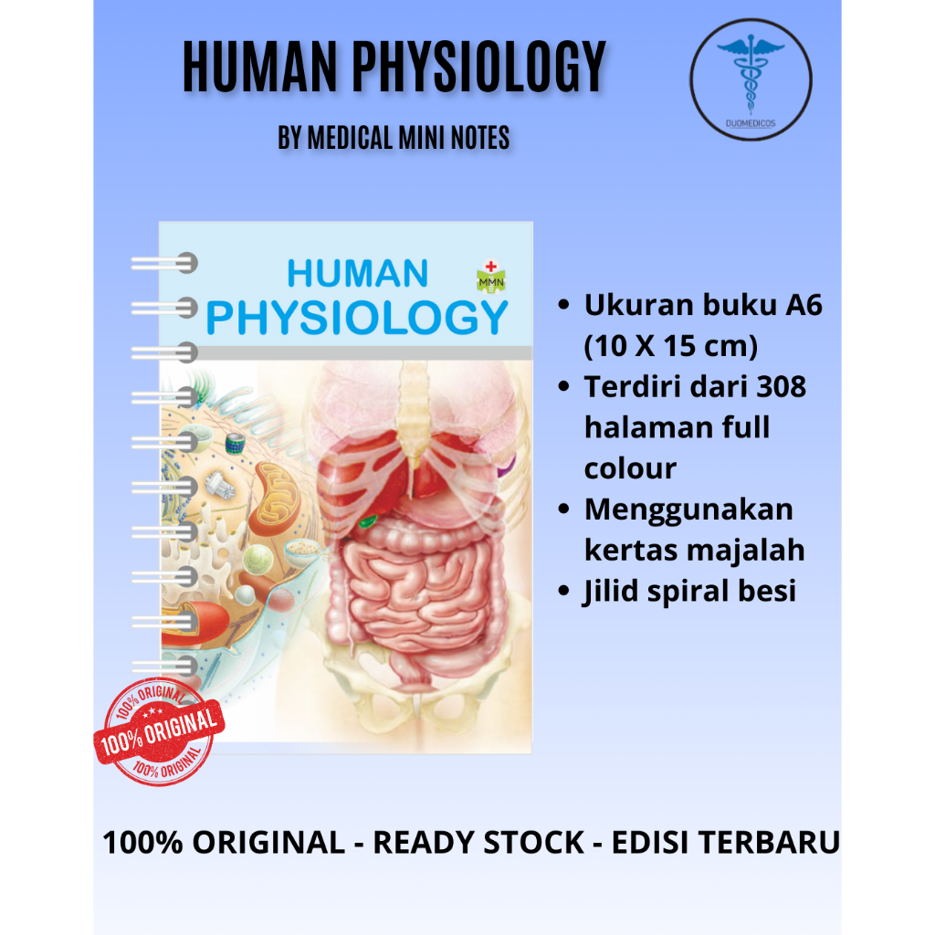 Buku Human Physiology / Buku Saku Fisiologi / MMN Fisiologi / Buku Kedokteran Fisiologi