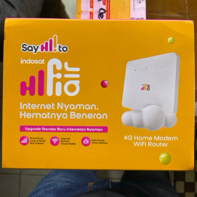 Modem Hifi Air Huawei B313 Kartu Perdana & Kuota Internet 50gb Indosat garansi resmi