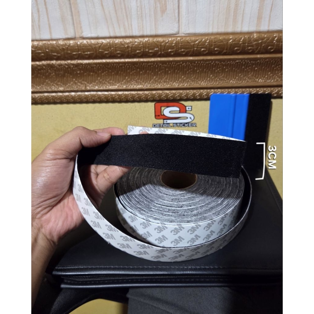 Kain beludru bludru felt 3M kain bulu pelapis rakel 3M soft lebar 3CM permeter