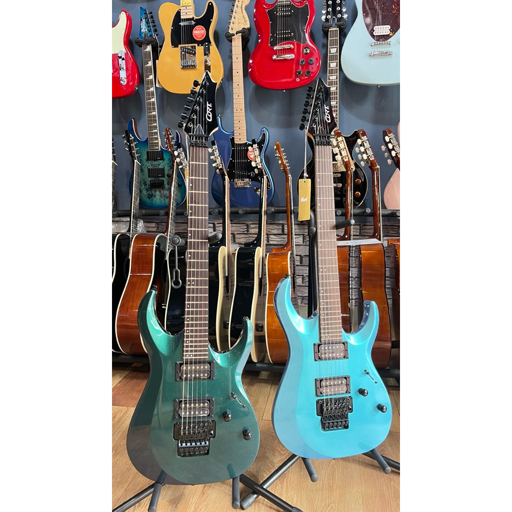 Gitar Cort X300 Fpu Fbl Flip Tremolo updown Floydrose