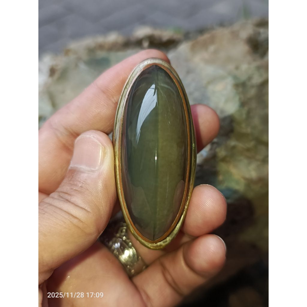 Akik Pandan Lumut Lawas Cincau Kolektor Item