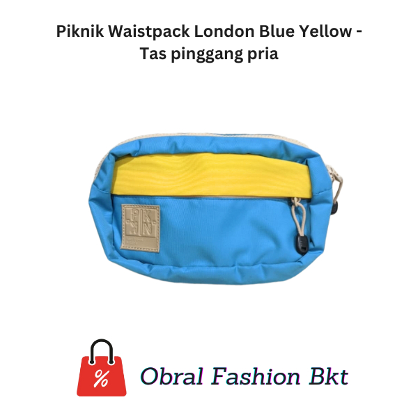 [RARE PRODUCT] Piknik Waistpack London Blue Yellow - Tas pinggang pria