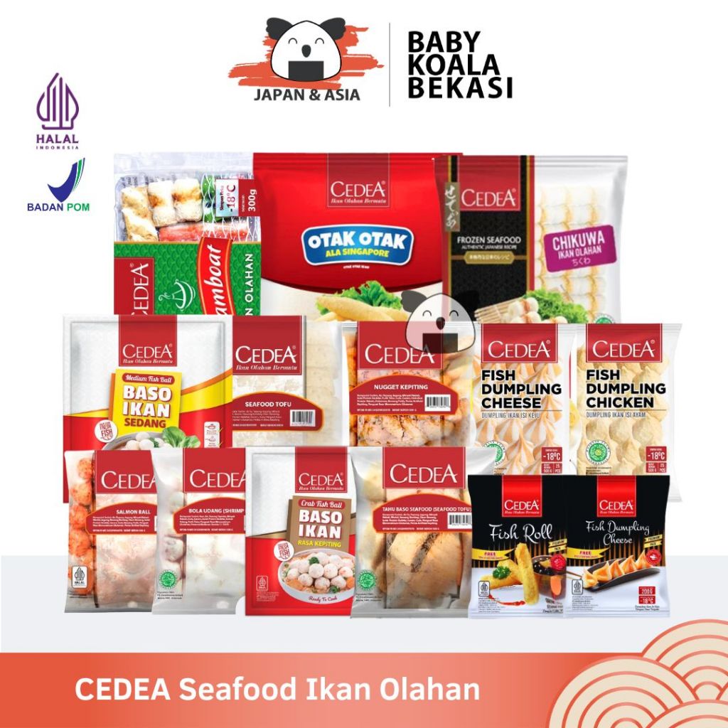 CEDEA Seafood Ikan Olahan Halal | Steambiat Shabu Shabu | Tahu Bakso Salmon Udang kepiting Nugget Ch