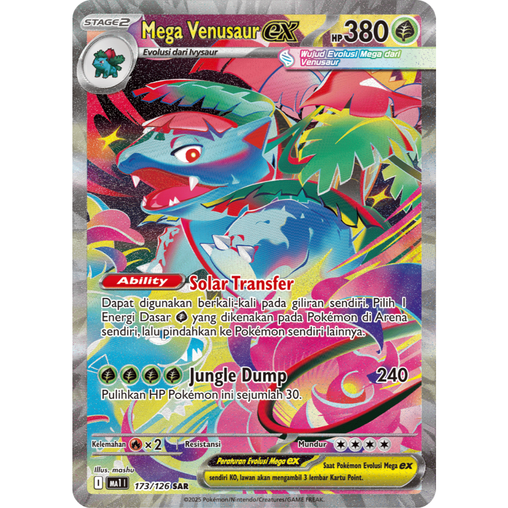 MEGA VENUSAUR SAR POKEMON ORIGINAL