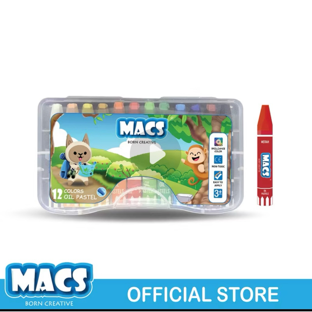 CRAYON MACS 12 WARNA/CRAYON 12 WARNA MACS