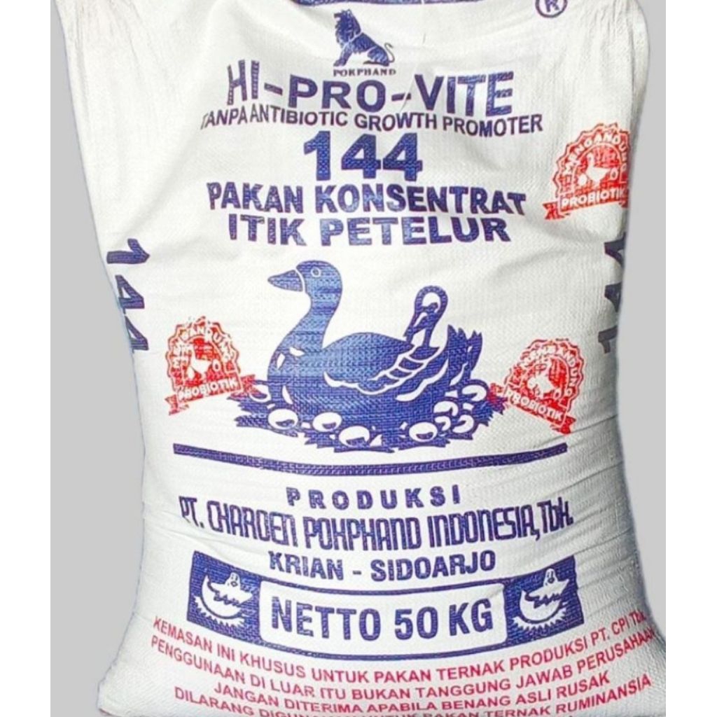 ( 50 Kg) 144 Pakan Bebek Petelur.