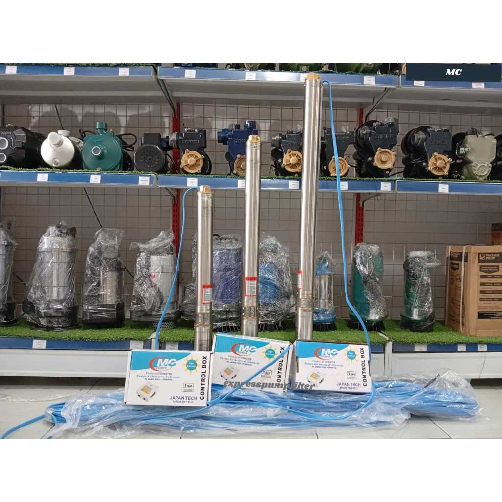 Pompa Satelit/Celup 2'' Nasional MC PUMP Kabel Biru