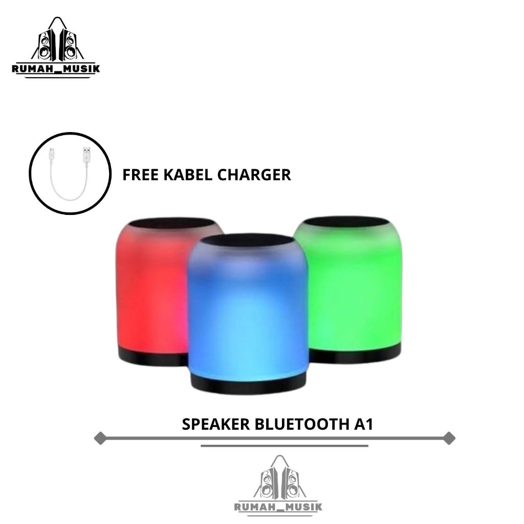 Speaker Bluetooth Mini A1/mini Smart Touch Lamp Speaker Bluetooth + Lampu tidur A1