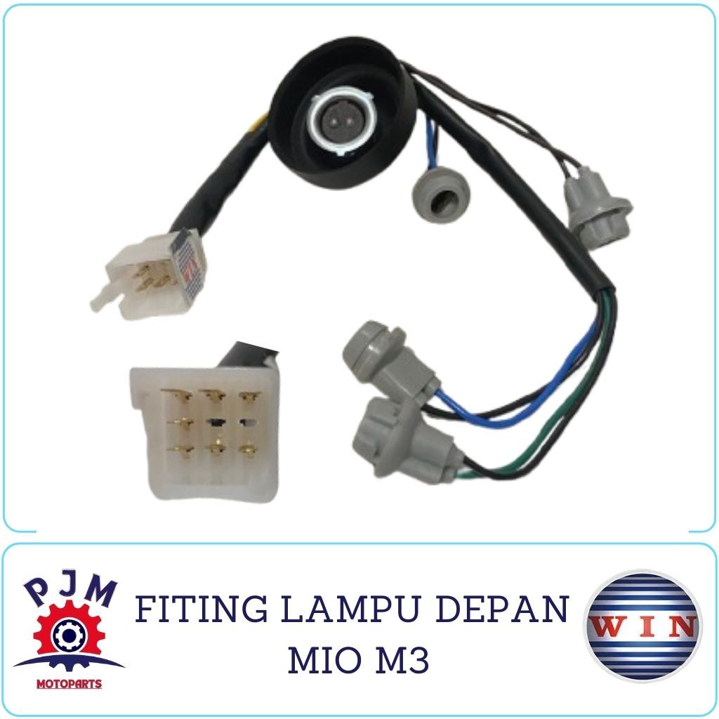 WIN- SOKET/FITING LAMPU DEPAN SET MIO M3, MIO Z