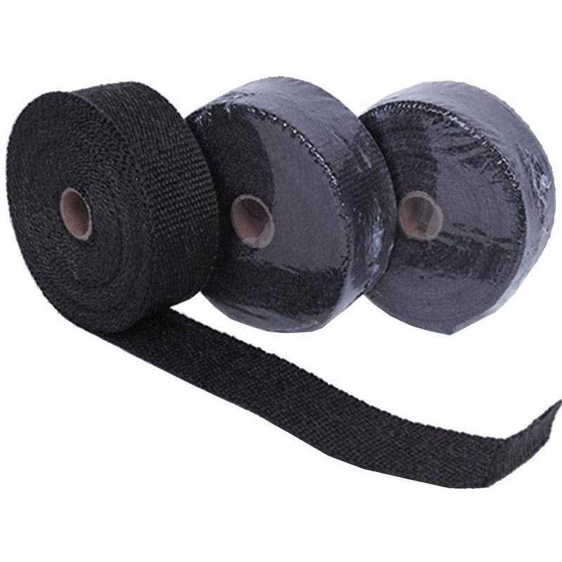 Lakban Peredam Panas Knalpot Motor fiberglass fleksibel kain tahan suhu tinggi Lebar 50 mm Panjang 1