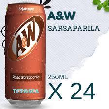 A&W | AW Kaleng 250 ML 1 Karton Isi 24 Pcs
