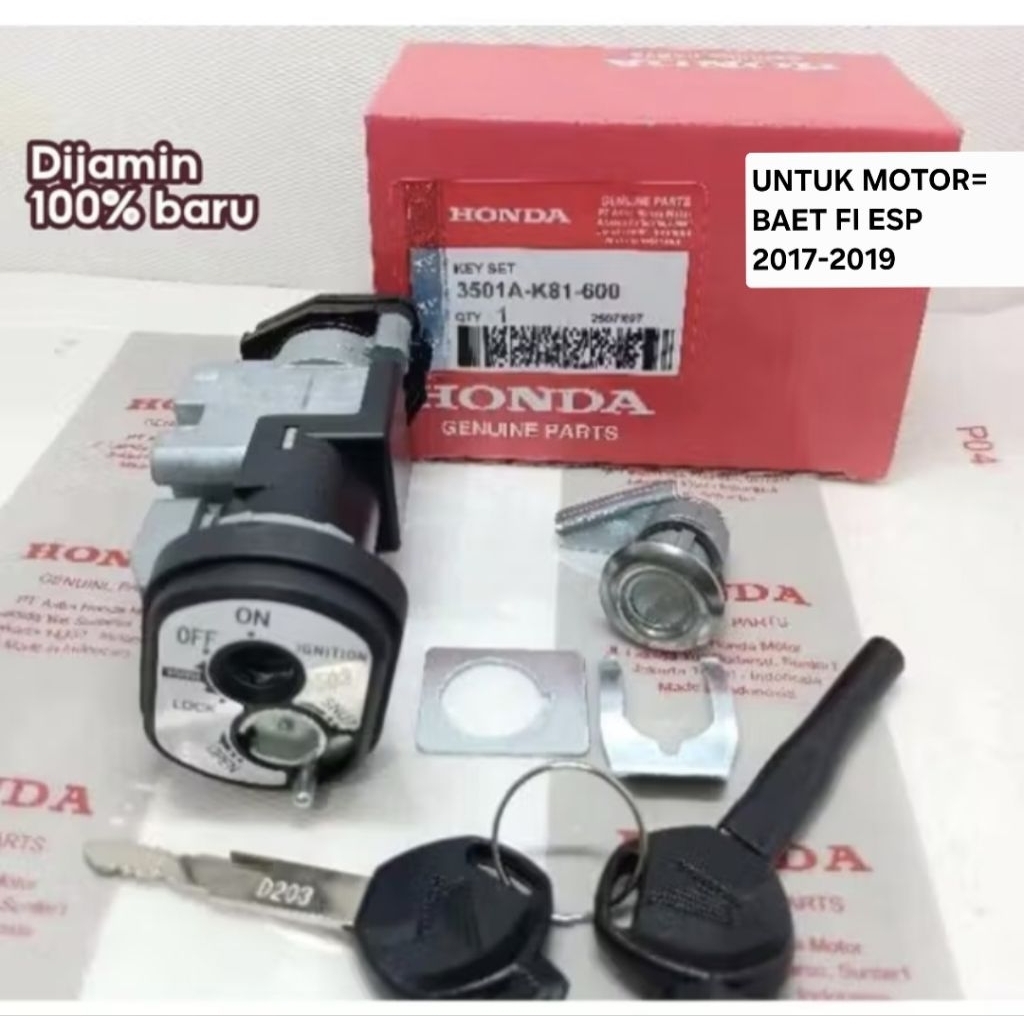 KUNCI KONTAK SET K81 BEAT FI ESP 2017-2019,ORI K81..