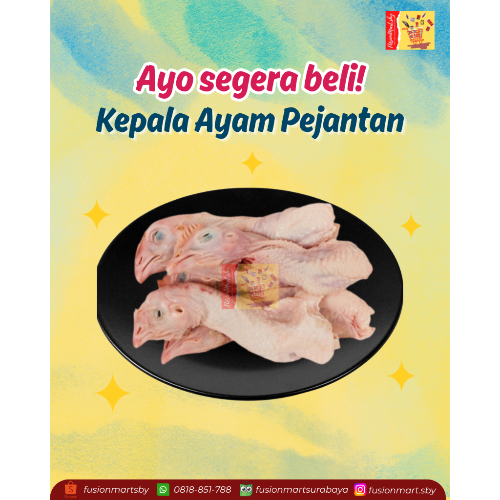 MURAH Kepala Ayam Pejantan 1kg | Kepala Leher Ayam (Baca Deskripsi)