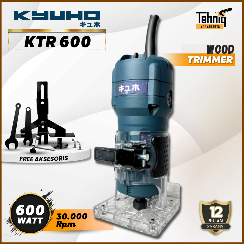 MESIN TRIMMER - PROFIL KAYU KYUHO KTR600 ROUTER KTR 600