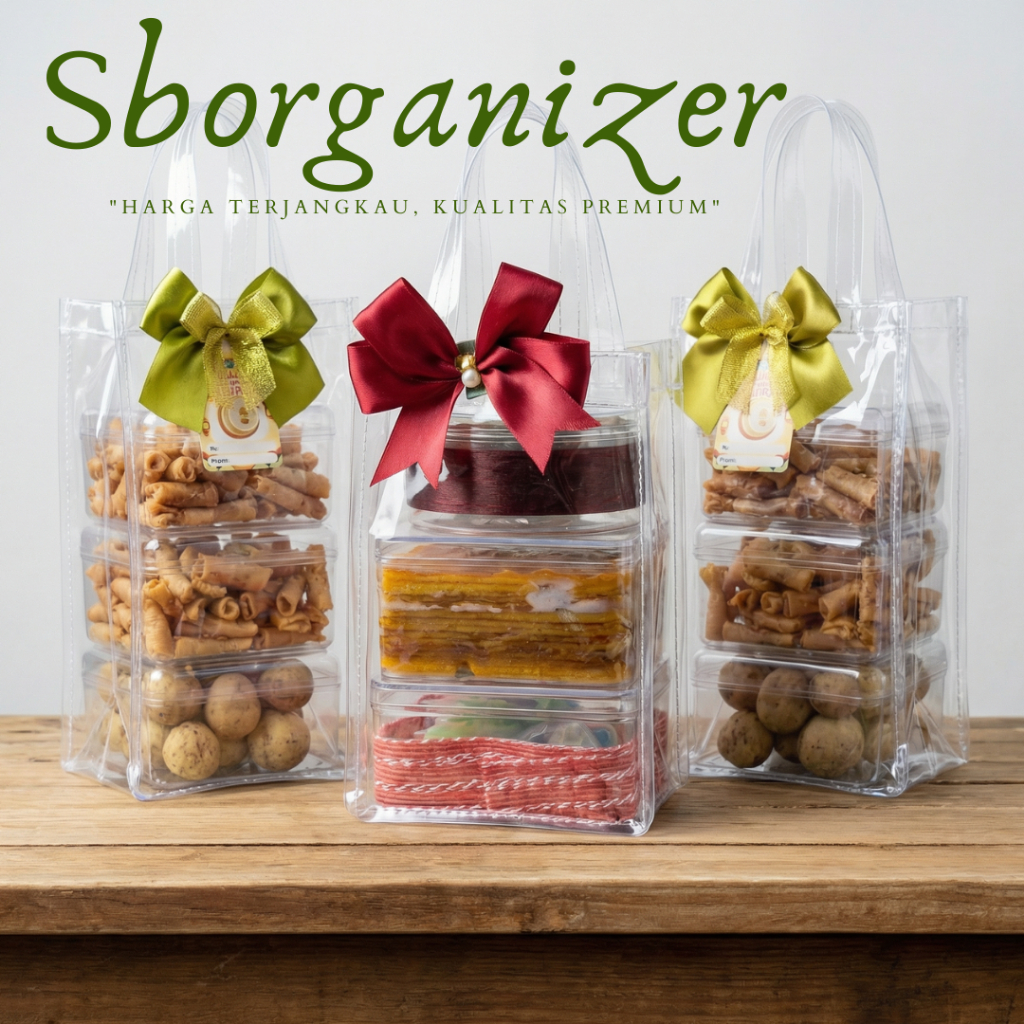 tas transparan mika toples hardtop 350 gr kotak  , tas mika transparan , Tas hsmpres kotak kue 350gr
