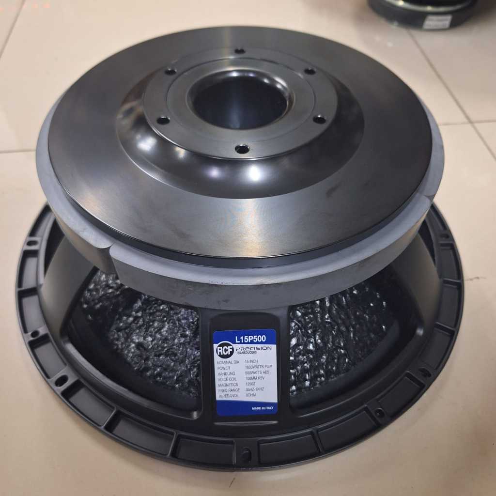 SPEAKER RCF 15P500 / 15 P500 - 15 INCH - VC 5 INCH - KULIT JERUK COATING LUAR DALAM - SUBWOOFER