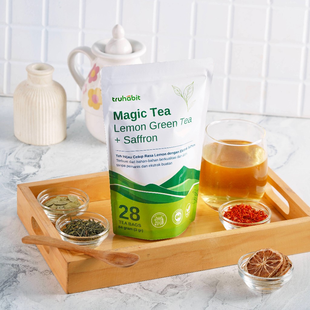 TRUHABIT Magic Slim Tea Isi 28 Bag | Slimming Tea | Teh Hijau Detox dan Diet | Tanpa Pengawet & Gula