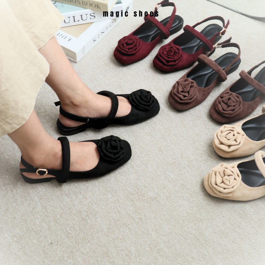 cheung kuedz || queency || Valerie Sepatu Flat Bunga Tali Nyaman Import