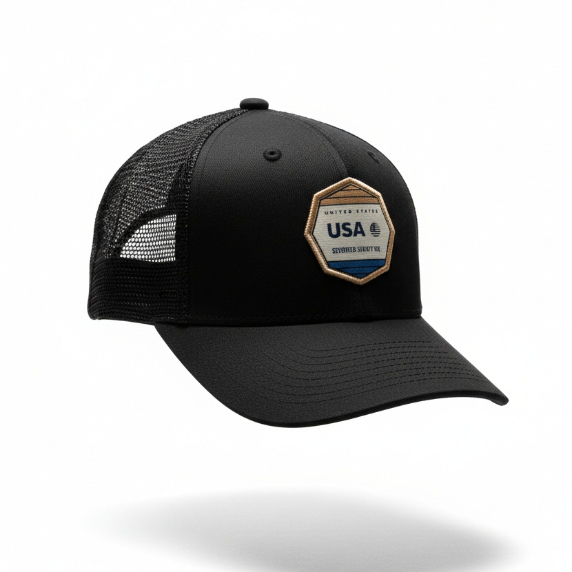Trucker Cap USA Logo - Topi Trucker Original