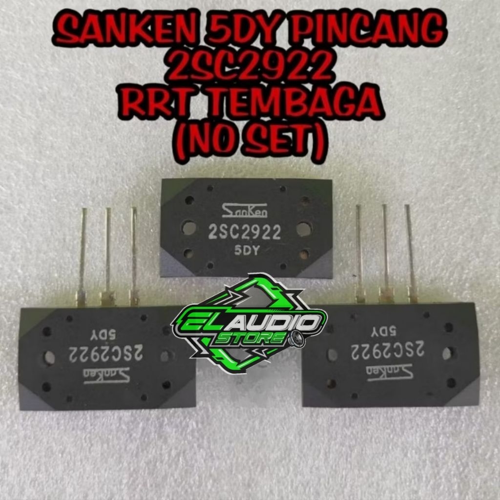 Transistor FINAL SANKEN 5DY 2SC 2922 2SC2922 Pincang / Sebelah (no set)