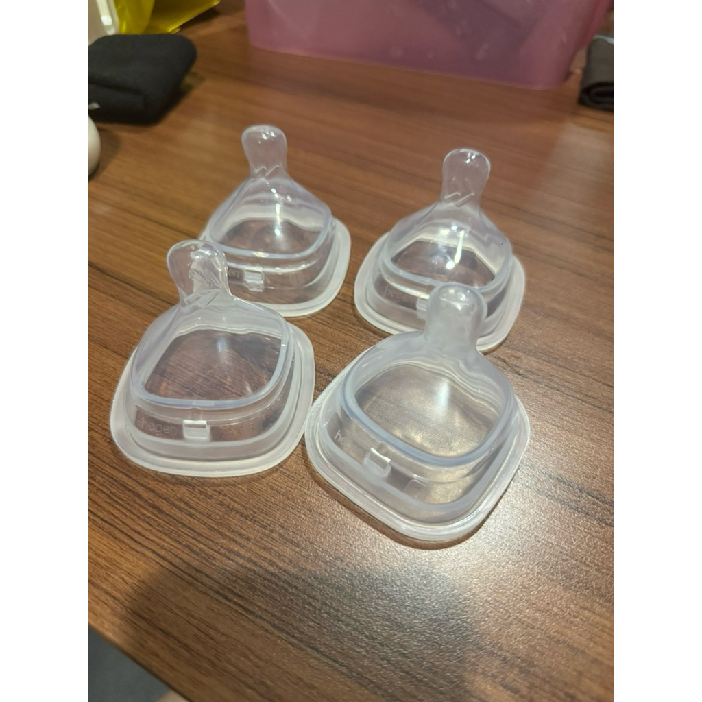 preloved hegen teat nipple dot extra slow 0 dan slow 1